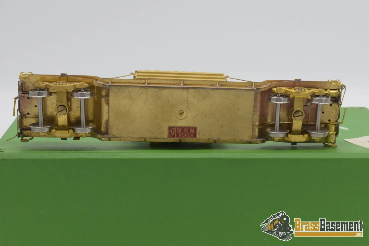 Ho Brass - Omi 1347 Centerbeam Flat Car With Load