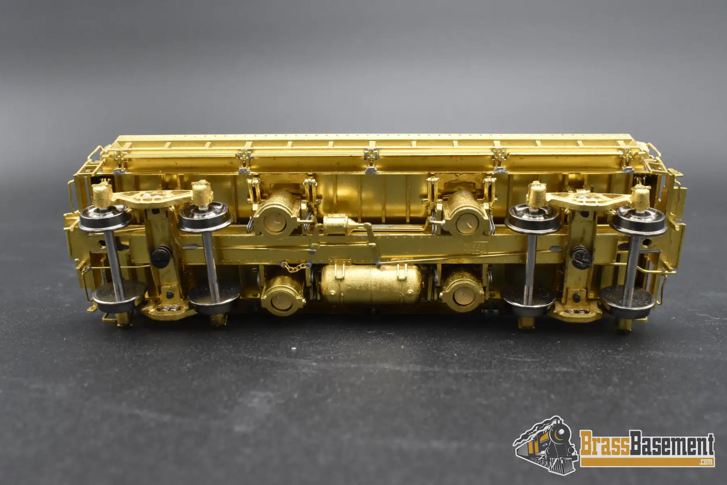 HO Brass – OMI 1371 Austin‑Western 30‑Yard Dump Car – Unpainted – Mint Maintenance of Way