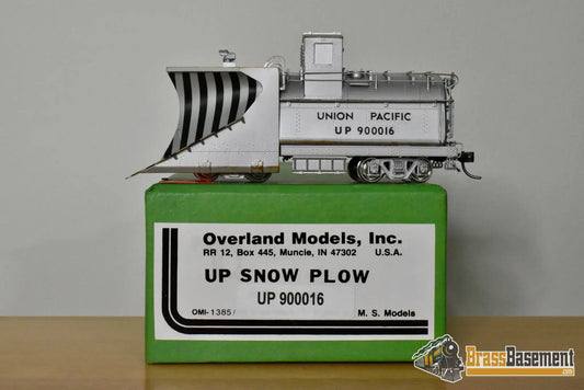 HO Brass – OMI 1385 – Union Pacific Snow Plow #900016 – Painted - Brass Maintenance-of-Way Equipment