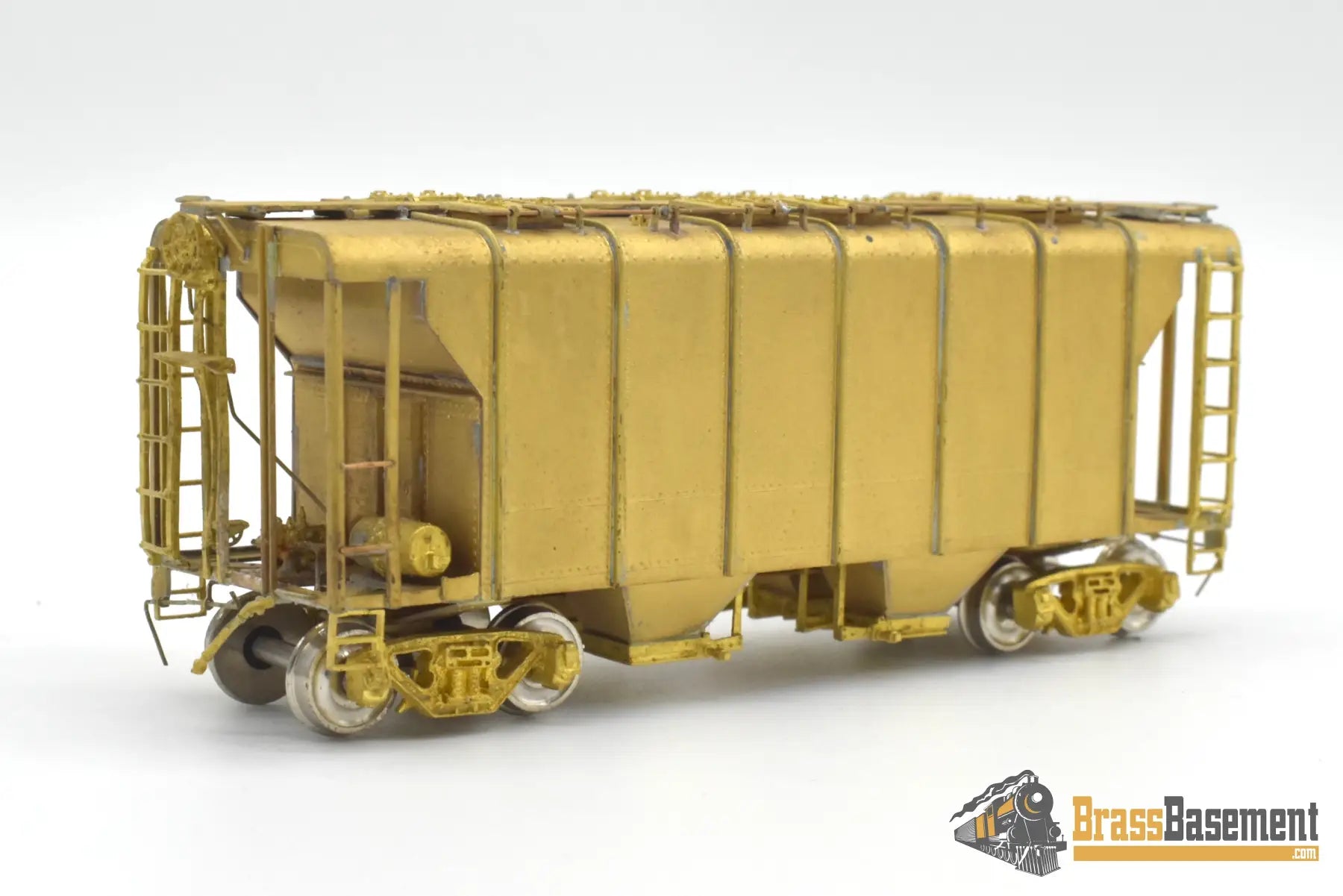 HO Brass - OMI 1390 Baltimore & Ohio B&O N-34 WagonTop Covered Hopper - MINT Unpainted Freight