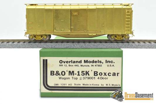 HO Brass - OMI 1391 Baltimore & Ohio B&O M-15K Boxcar - MINT Unpainted Freight