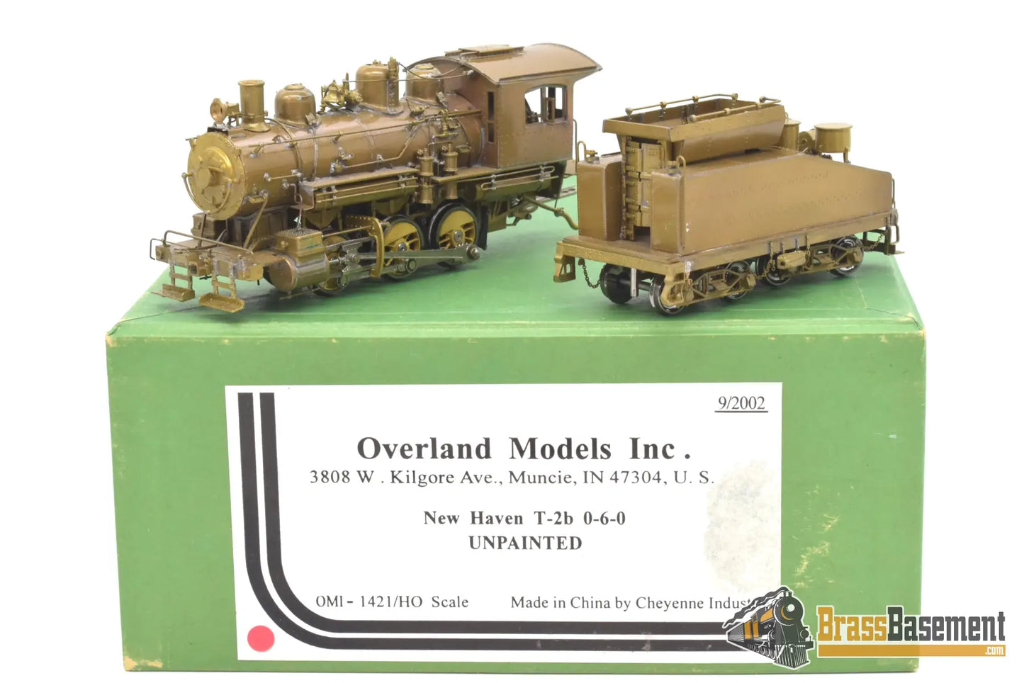 Ho Brass - Omi 1421 New Haven T - 2B 0 - 6 - 0 Unpainted Cheyenne Industries Electric