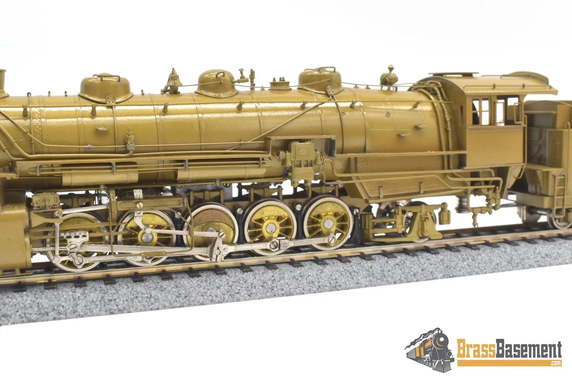 Ho Brass - Omi 1432 Cb&Q Burlington M-2A 2-10-2 W/ Elesco Fwh Unpainted Steam