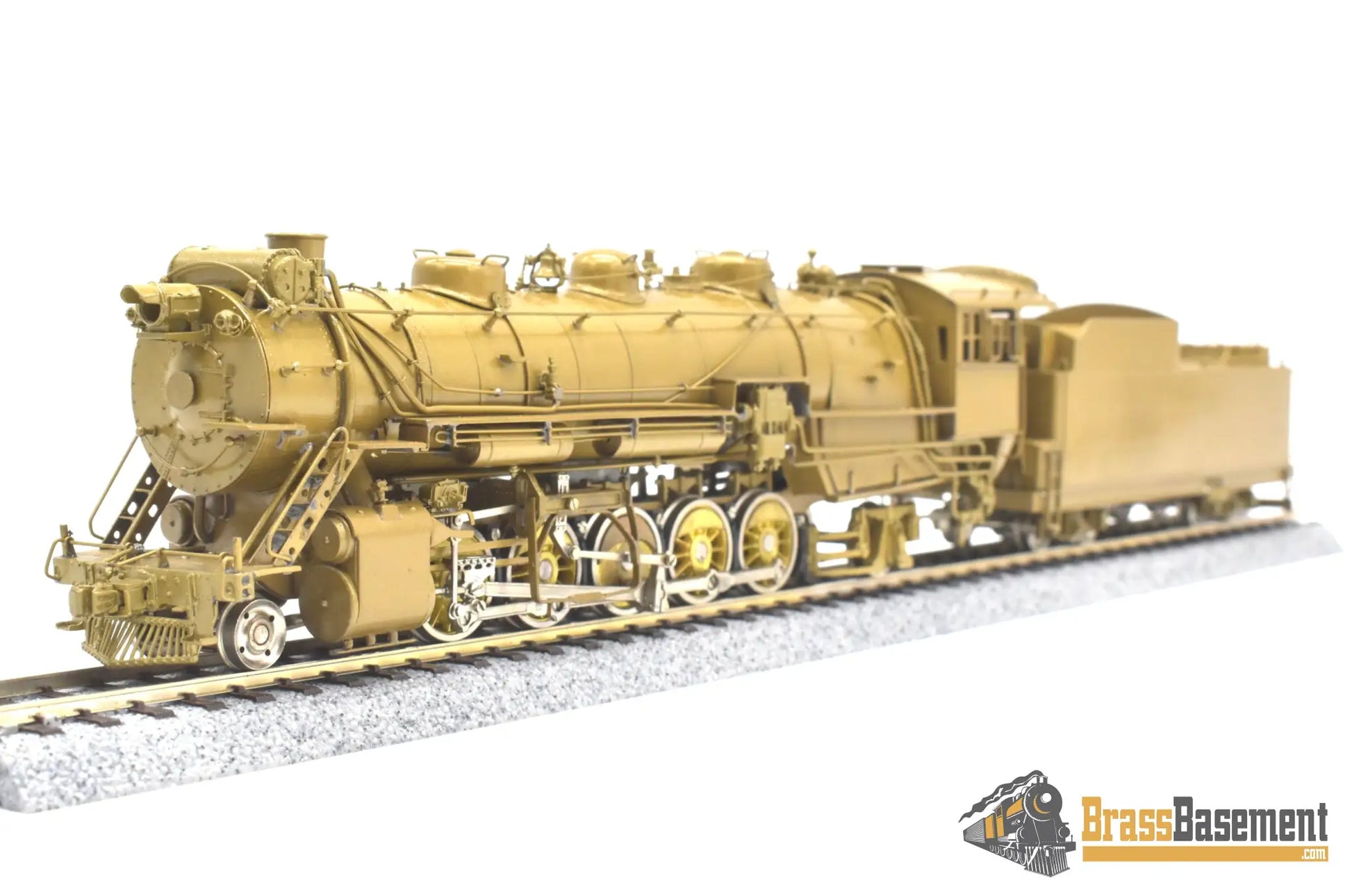 Ho Brass - Omi 1432 Cb&Q Burlington M-2A 2-10-2 W/ Elesco Fwh Unpainted Steam