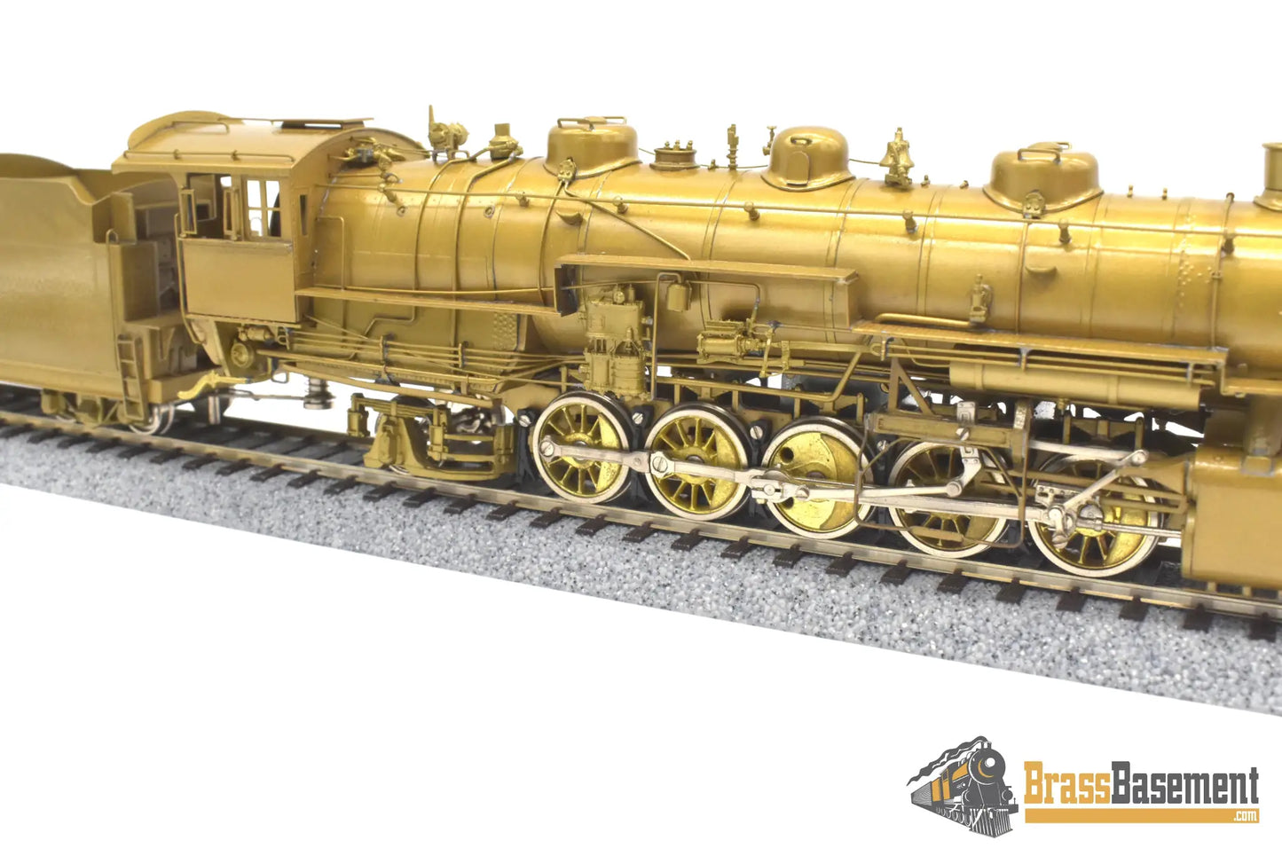 Ho Brass - Omi 1434 Cb&Q Burlington M-2A 2-10-2 W/ Worthington Fwh Unpainted Steam