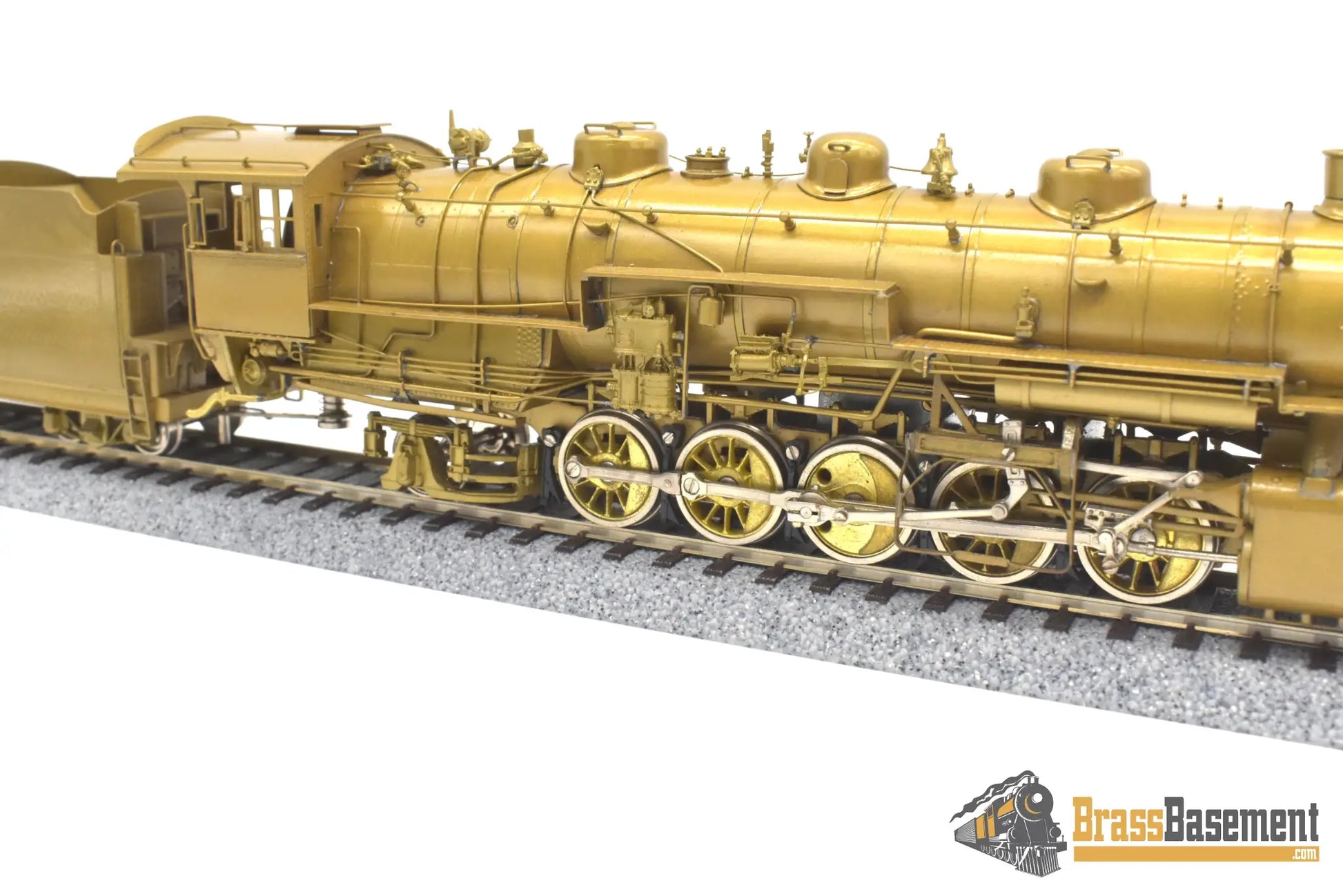 Ho Brass - Omi 1434 Cb&Q Burlington M-2A 2-10-2 W/ Worthington Fwh Unpainted Steam