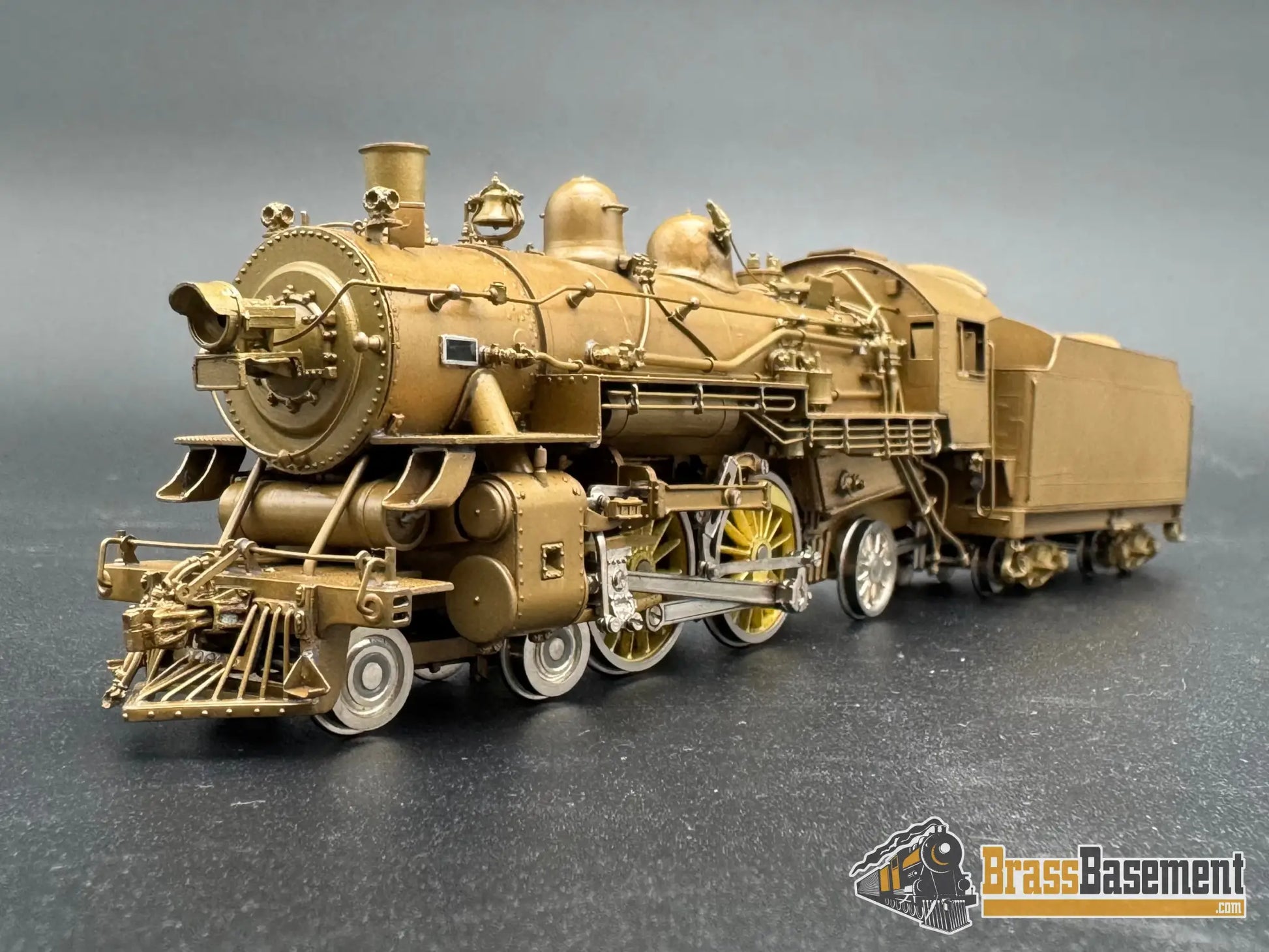 HO Brass - OMI 1435 Chesapeake & Ohio C&O A-16 4-4-2 w/ 9RA Tender - Unpainted J.P Steam