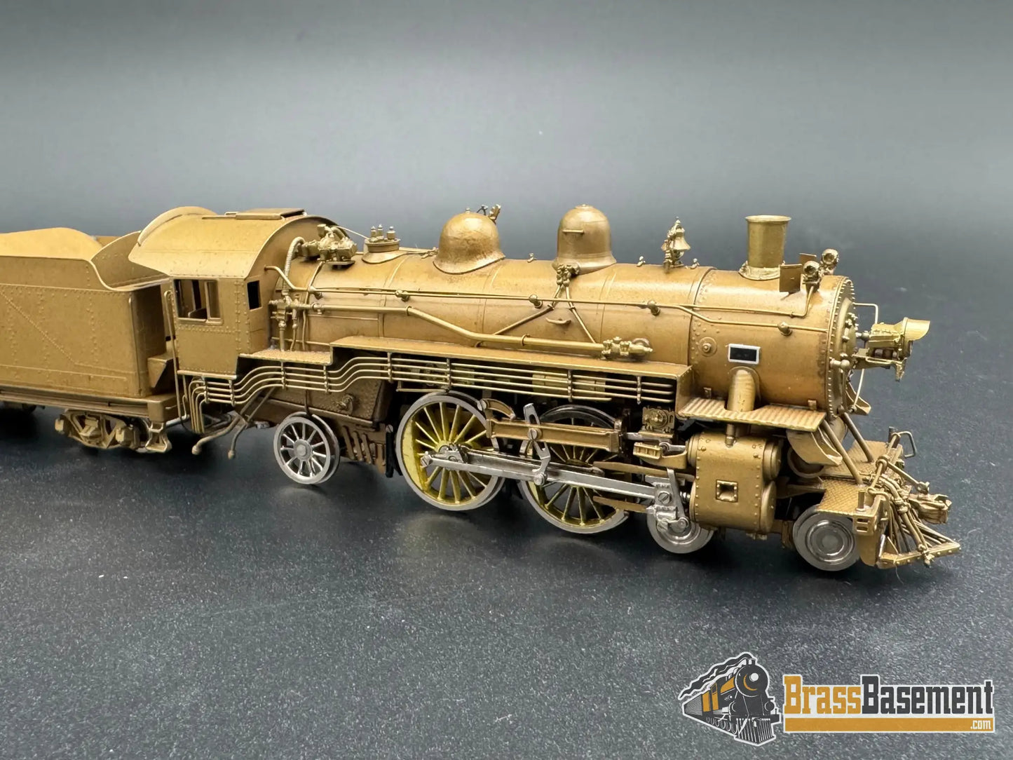 HO Brass - OMI 1435 Chesapeake & Ohio C&O A-16 4-4-2 w/ 9RA Tender - Unpainted J.P Steam