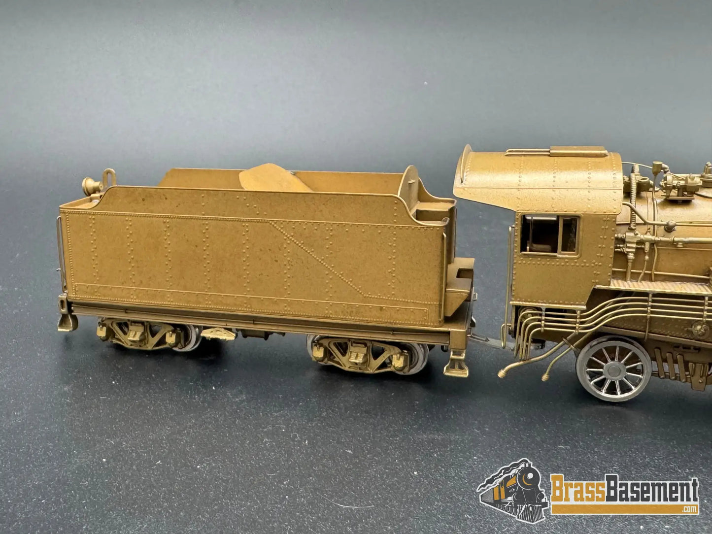 HO Brass - OMI 1435 Chesapeake & Ohio C&O A-16 4-4-2 w/ 9RA Tender - Unpainted J.P Steam