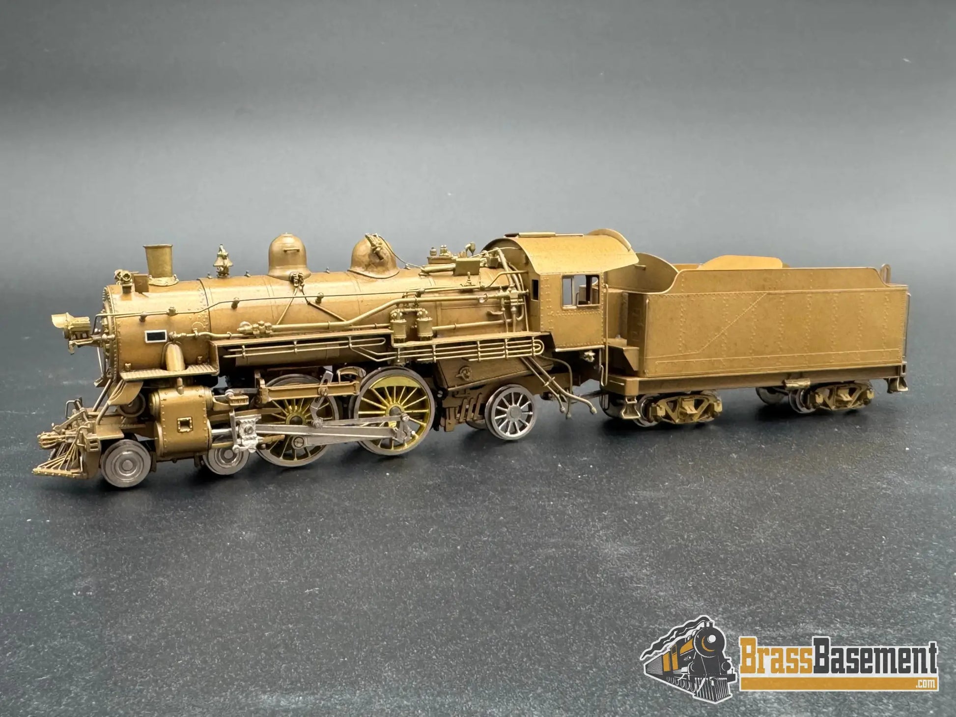 HO Brass - OMI 1435 Chesapeake & Ohio C&O A-16 4-4-2 w/ 9RA Tender - Unpainted J.P Steam