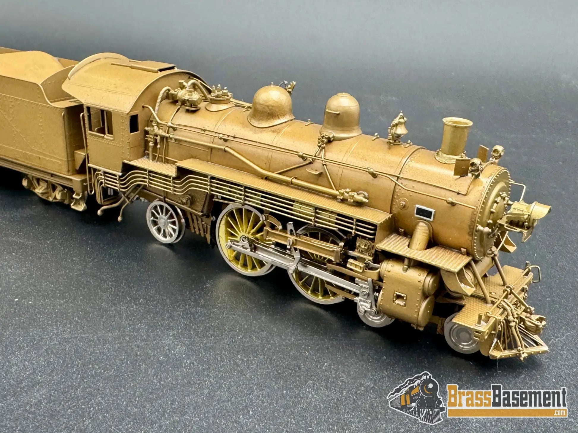 HO Brass - OMI 1435 Chesapeake & Ohio C&O A-16 4-4-2 w/ 9RA Tender - Unpainted J.P Steam