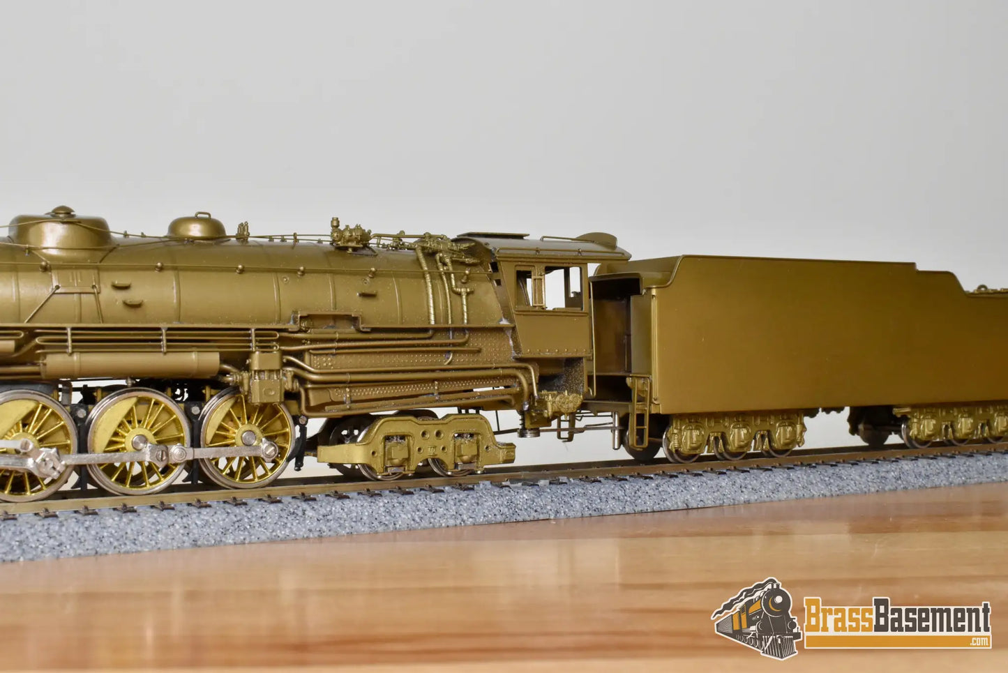 HO Brass - OMI 1438 CB&Q Burlington O-5 4-8-4 w/ Elesco FWH - Unpainted Mint - Steam