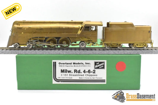 HO Brass OMI 1441 Milwaukee Road 4 6 2 #151 Pacific Streamline Chippawa Unpainted Bennett Collection Steam
