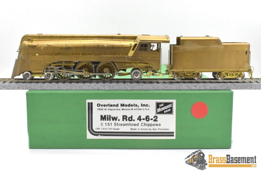 HO Brass OMI 1441 Milwaukee Road 4 6 2 #151 Pacific Streamline Chippawa Unpainted Bennett Collection Steam