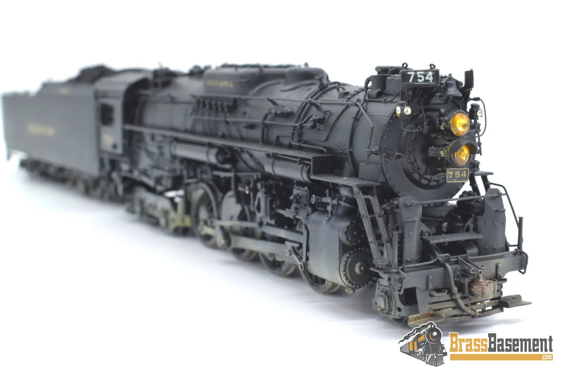 Ho Brass - Omi 1449 Nickel Plate 754 2 - 8 - 4 S - 2 Berkshire Nicely Painted Steam