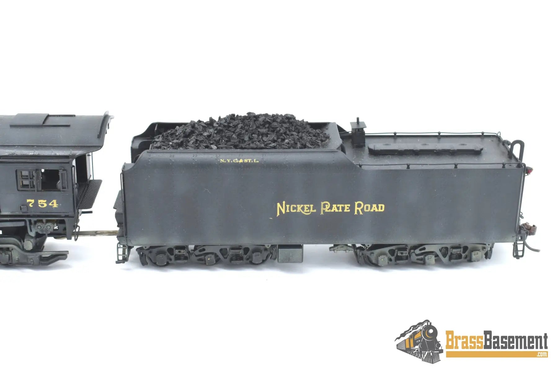 Ho Brass - Omi 1449 Nickel Plate 754 2 - 8 - 4 S - 2 Berkshire Nicely Painted Steam