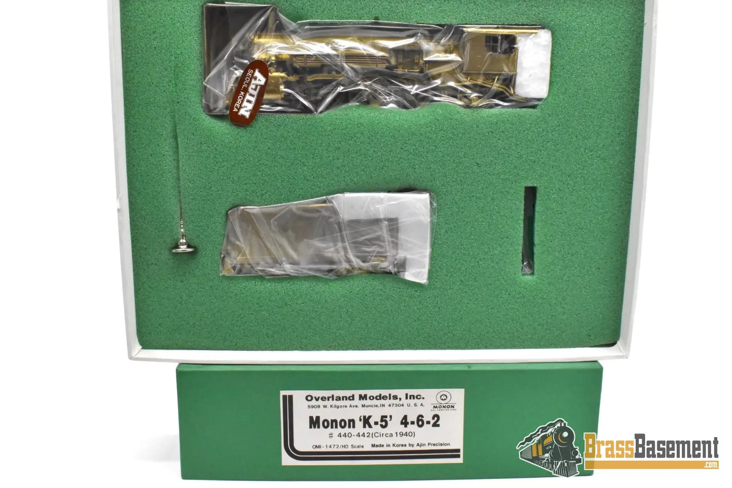 HO Brass - OMI 1473 Monon K-5a 4-6-2 Post-War - NEW