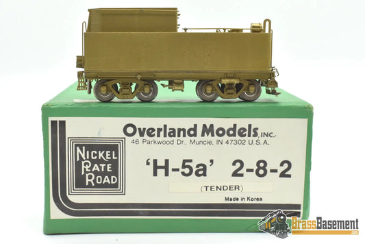 HO Brass - OMI 1479 Nickel Plate NKP 2-8-2 H-5a TENDER ONLY - Unpainted Freight