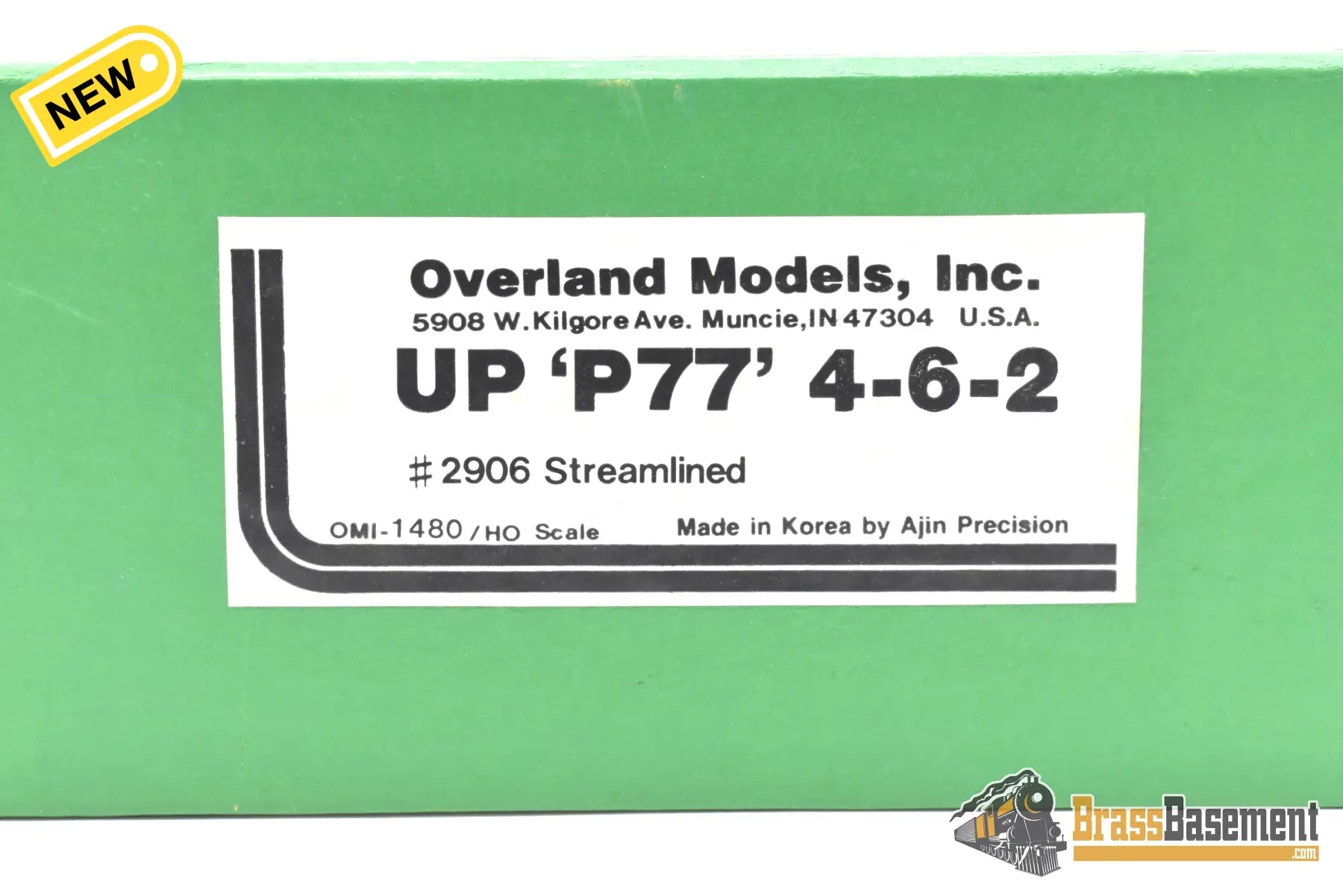 Ho Brass - Overland Omi 1480 Union Pacific P77 #2906 Streamlined For 49Er Never Unwrapped Steam