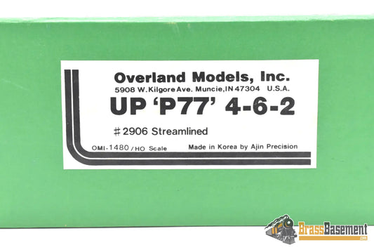 Ho Brass - Overland Omi 1480 Union Pacific P77 #2906 Streamlined For 49Er Never Unwrapped Steam
