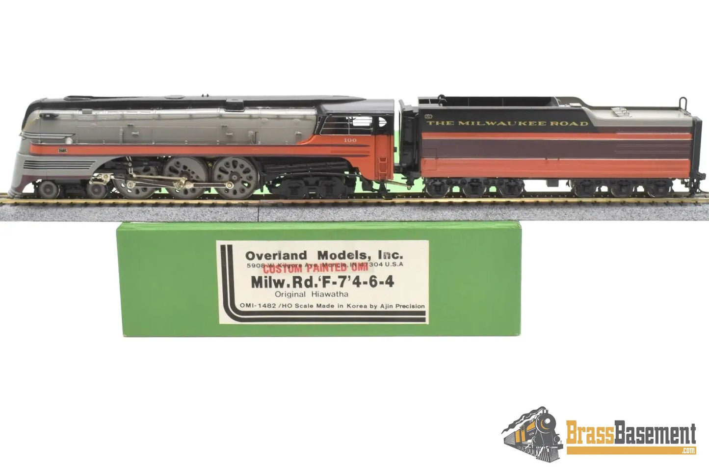 Ho Brass - Omi 1482.1 Milwaukee Road F7 4 - 6 - 4 Hudson - Original Hiawatha Pro Paint Steam