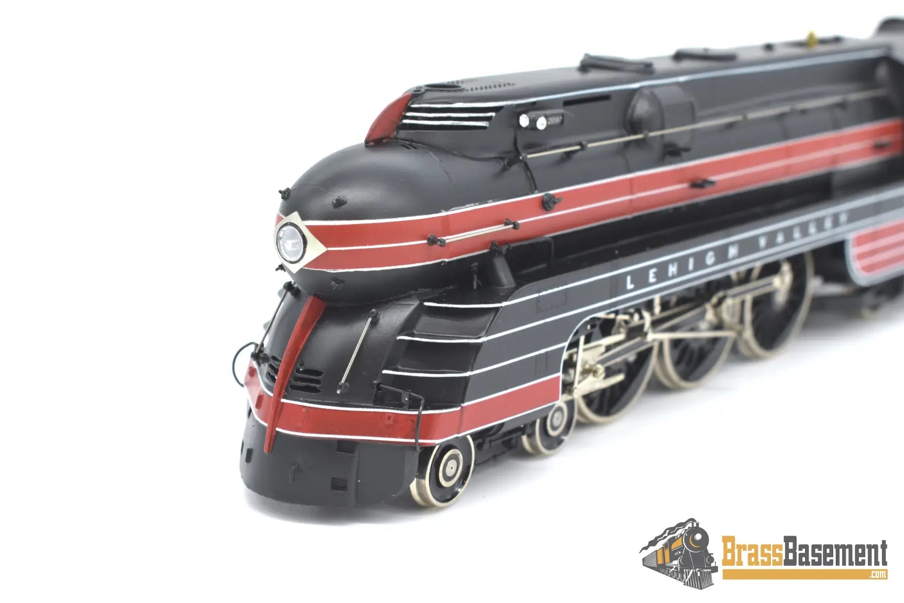 Ho Brass - Omi 1487.1 Lehigh Valley ‘Black Diamond’ K - 6S 4 - 6 - 2 #2097 F/P Steam