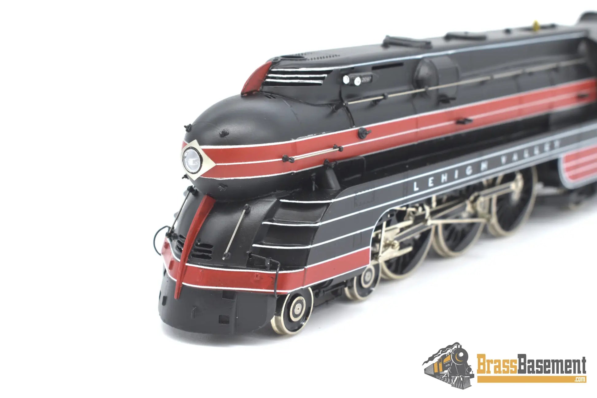 Ho Brass - Omi 1487.1 Lehigh Valley ‘Black Diamond’ K - 6S 4 - 6 - 2 #2097 F/P Steam