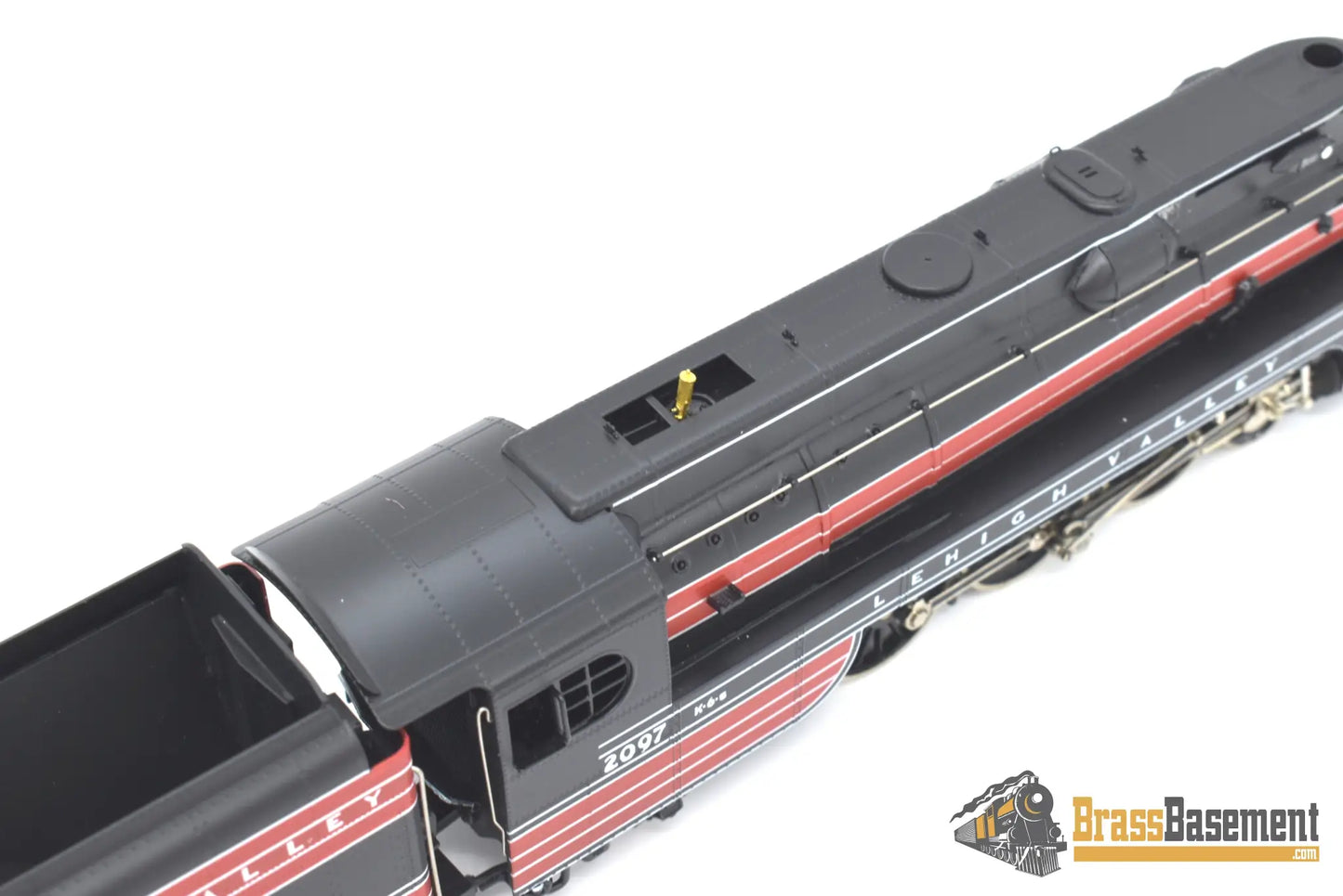Ho Brass - Omi 1487.1 Lehigh Valley ‘Black Diamond’ K - 6S 4 - 6 - 2 #2097 F/P Steam