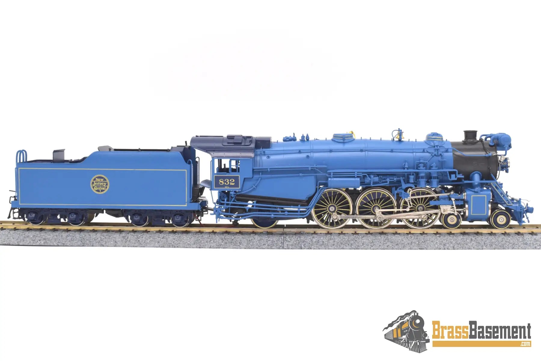 Ho Brass - Omi 1489.1 Cnj Central Rr Of New Jersey G - 3 Blue Comet 4 - 6 - 2 #832 Mint F/P Steam