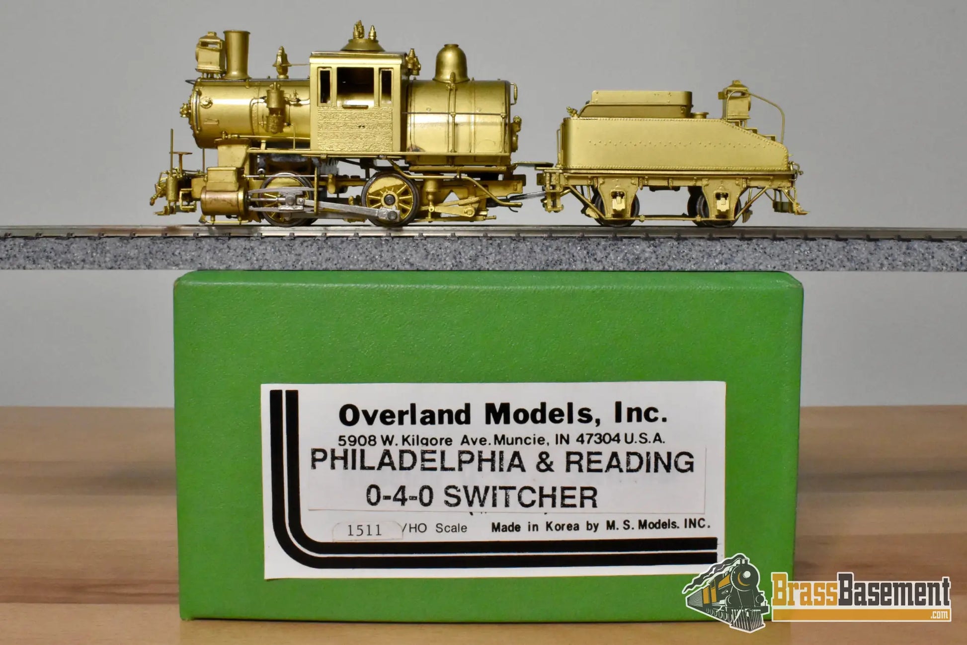 HO Brass - OMI 1511 Philadelphia & Reading P&R 0-4-0 CamelBack - Unpainted - NIB - Steam
