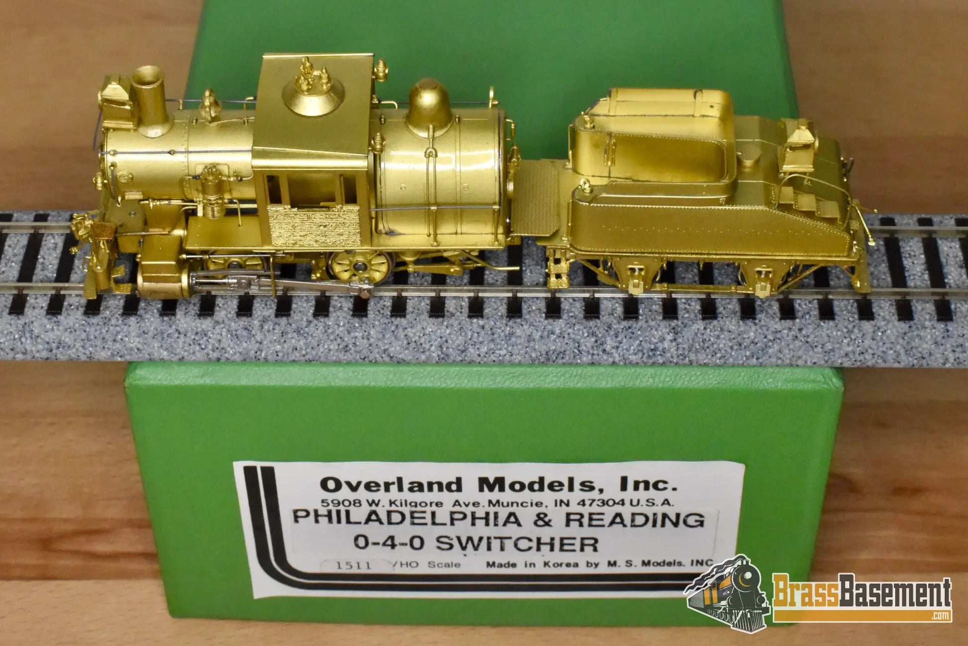 HO Brass - OMI 1511 Philadelphia & Reading P&R 0-4-0 CamelBack - Unpainted - NIB - Steam