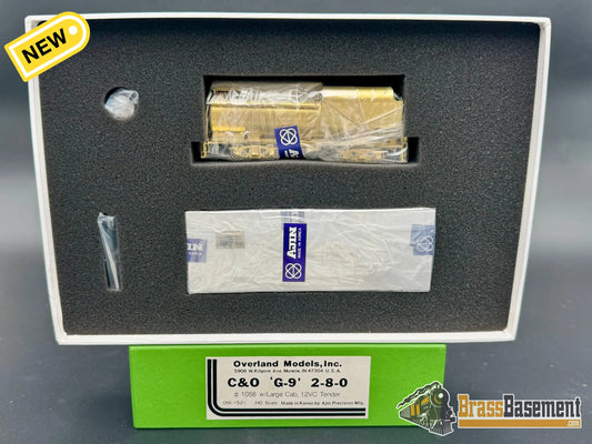 HO Brass - OMI 1521 Chesapeake & Ohio G-9 2-8-0 #1058 Large Cab 12VC Tender - Unpainted AJIN Steam