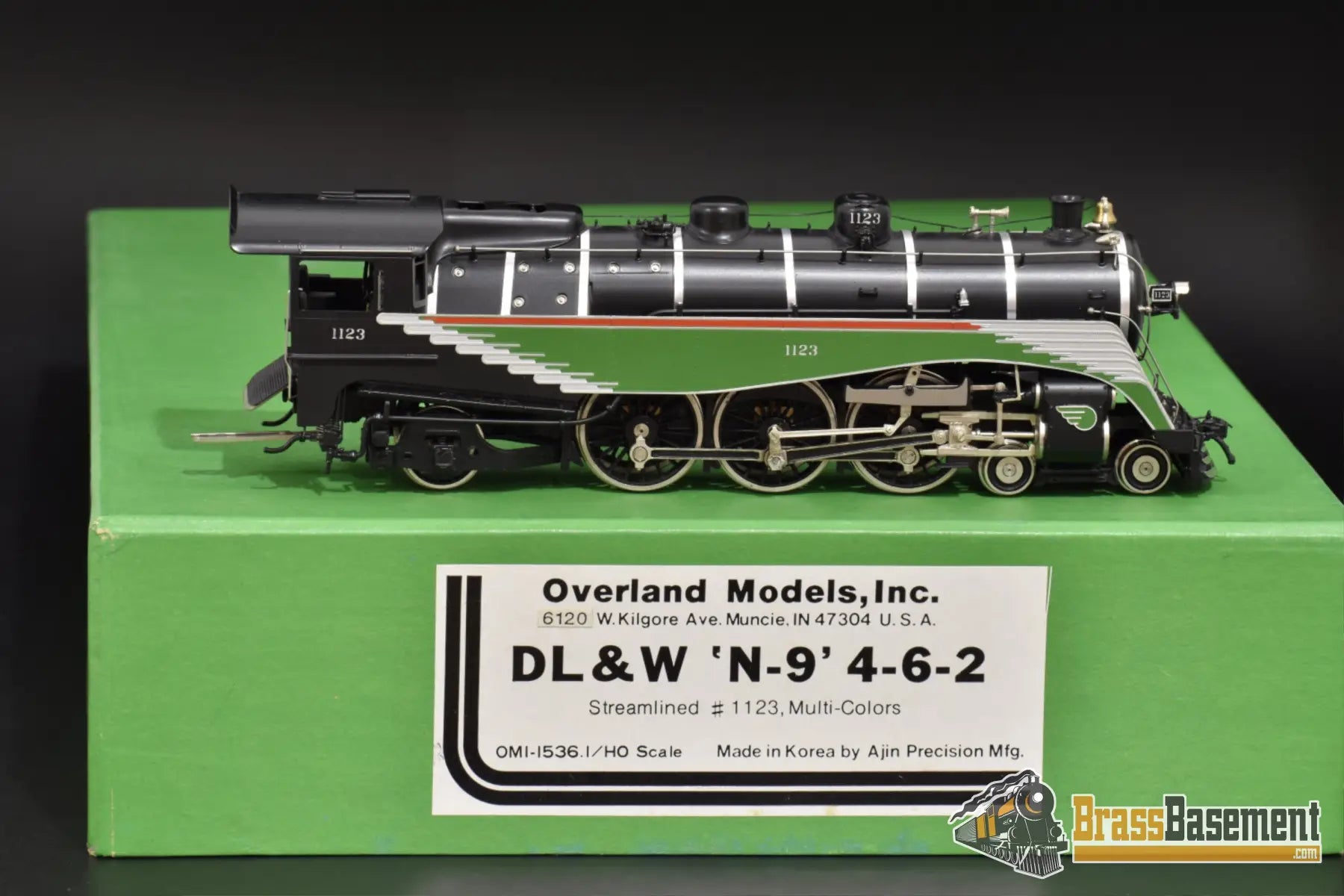 Ho Brass - Omi 1536.1 Dl&W Lackawanna N - 9 4 - 6 - 2 #1123 F/P Multi - Color Steam