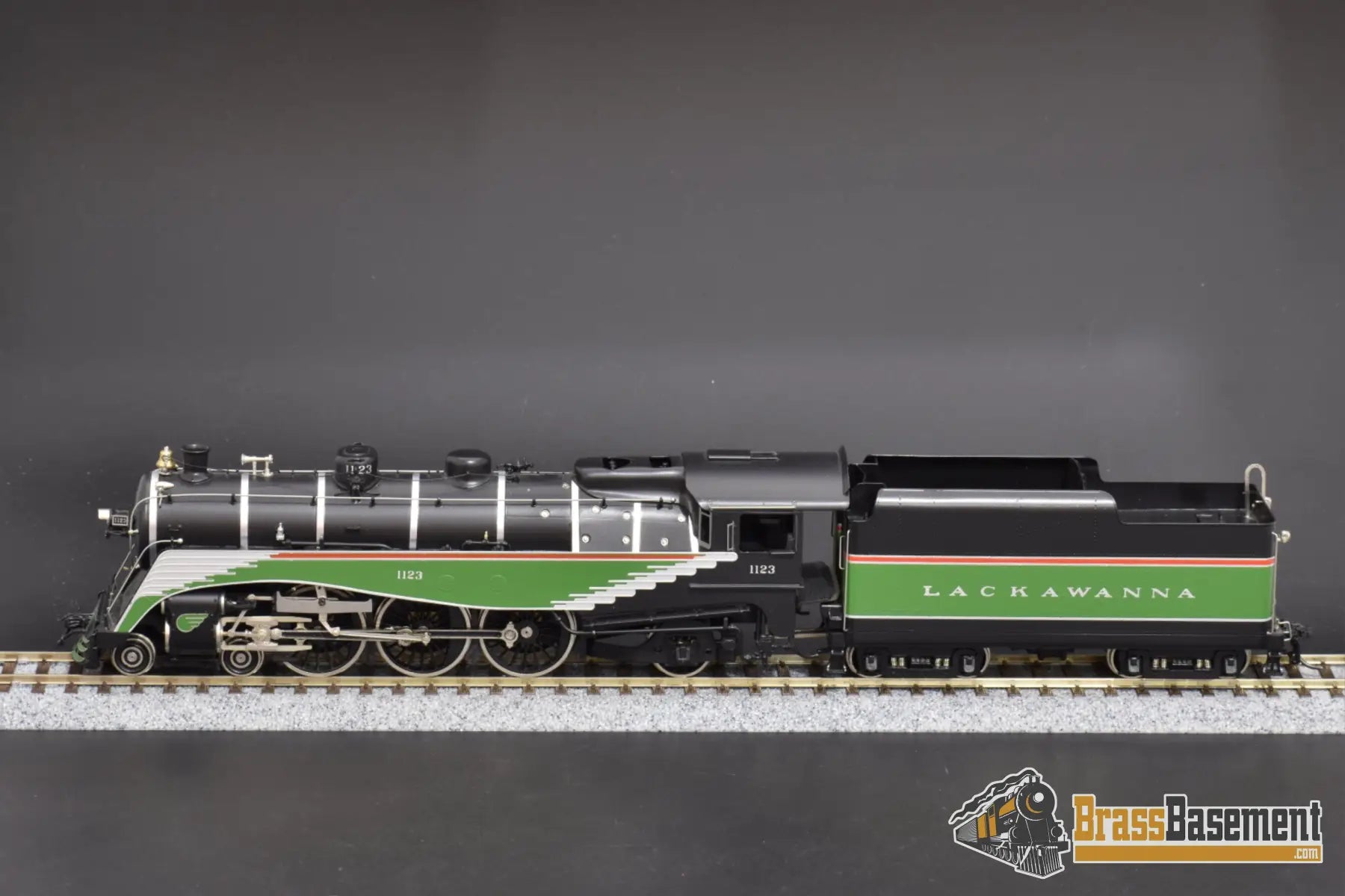 Ho Brass - Omi 1536.1 Dl&W Lackawanna N - 9 4 - 6 - 2 #1123 F/P Multi - Color Steam