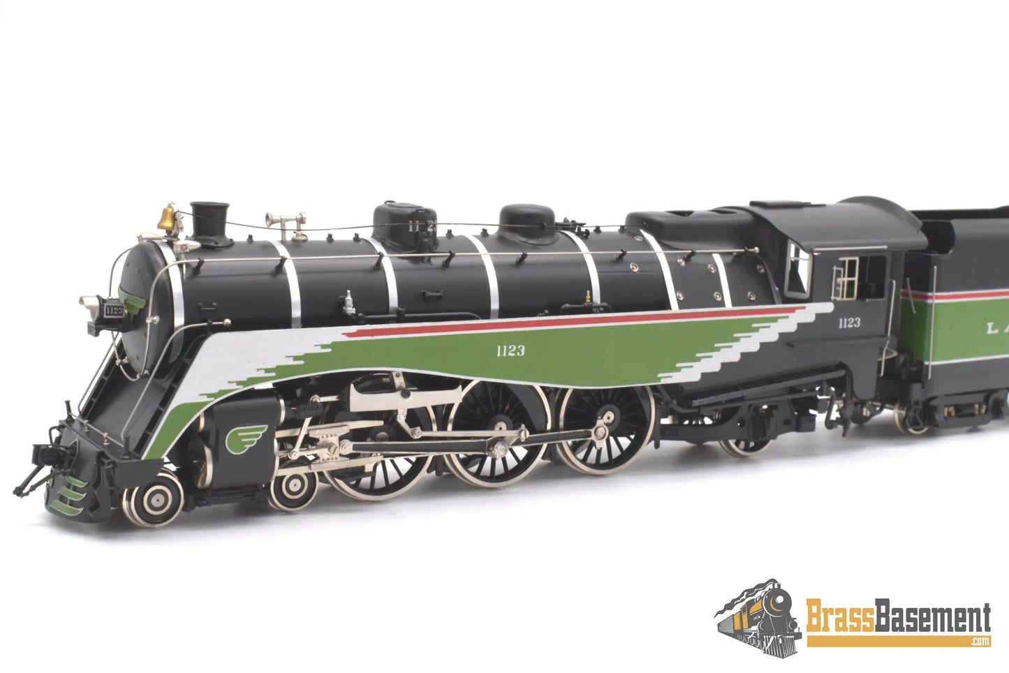 Ho Brass - Omi 1536.1 Dl&W Lackawanna N-9 4-6-2 Streamlined #1123 Multi Color F/P 1992 Run Ajin