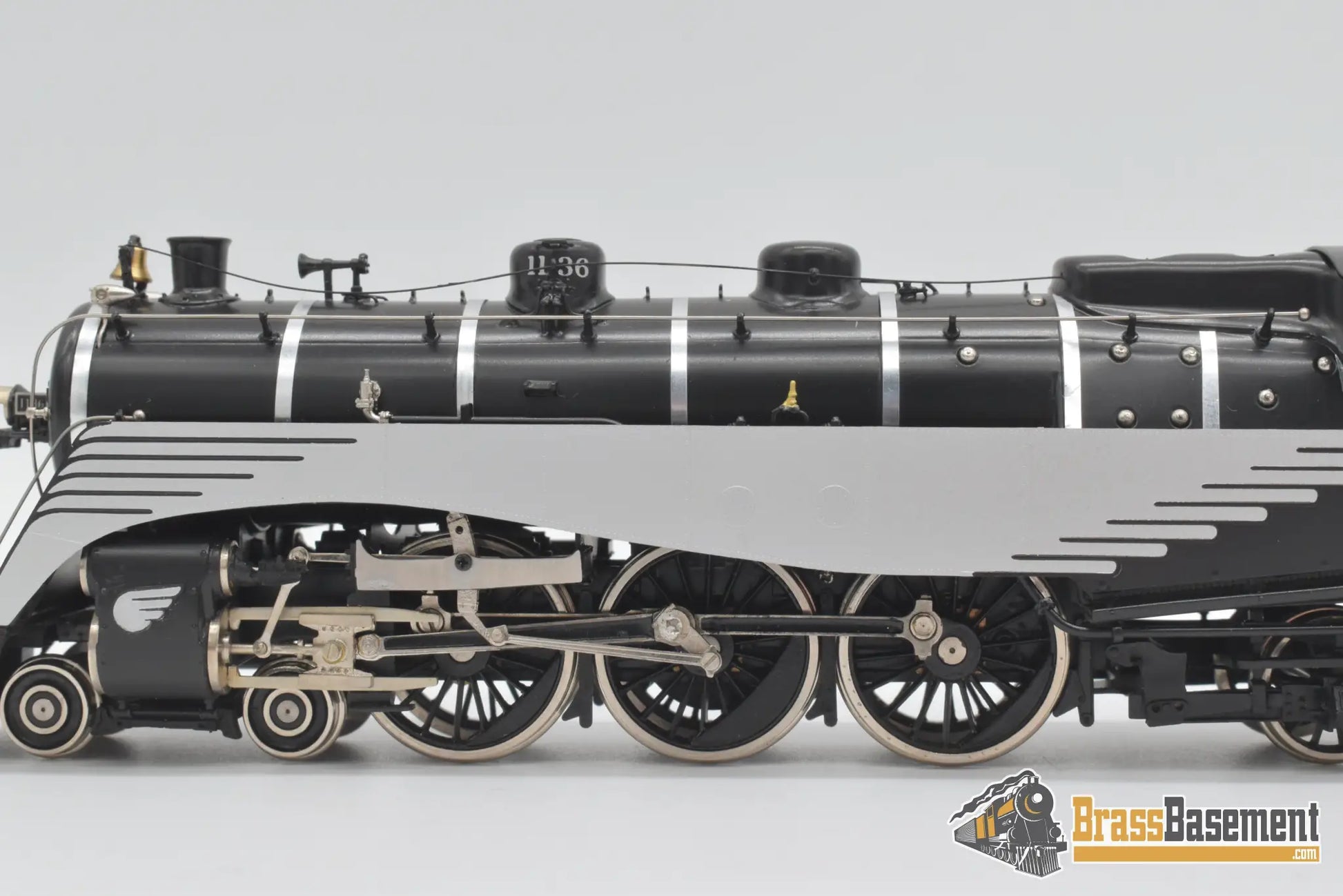 Ho Brass - Omi 1537.1 Dl&W Delaware Lackawanna & Western N-12A 4-6-2 Streamlined #1136 Black/Chrome