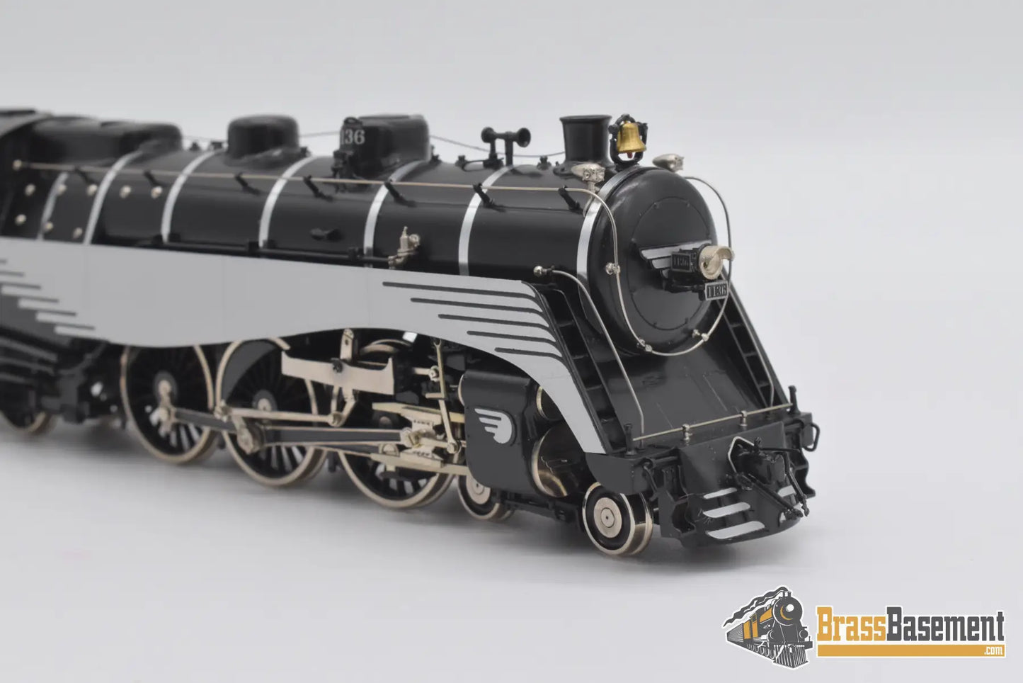 Ho Brass - Omi 1537.1 Dl&W Delaware Lackawanna & Western N-12A 4-6-2 Streamlined #1136 Black/Chrome