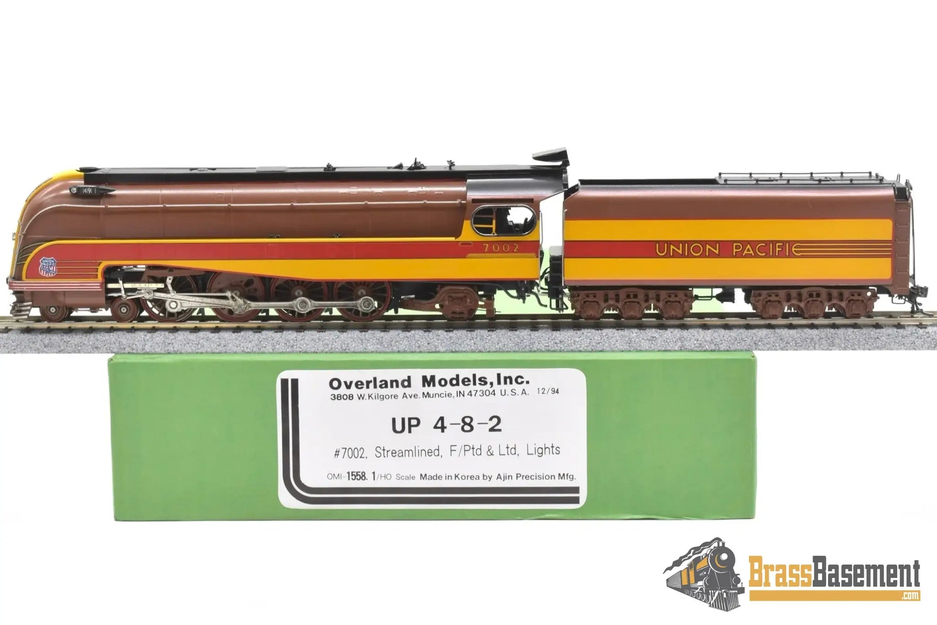 HO Brass - OMI 1558.1 Union Pacific UP #7002 49er 4-8-2 - Factory
