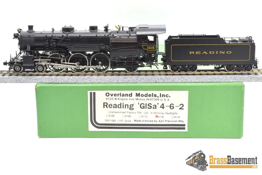 Ho Brass - Omi 1565.1 Reading 4 - 6 - 2 Pacific G1Sa Unstreamlined #105 Fp Steam