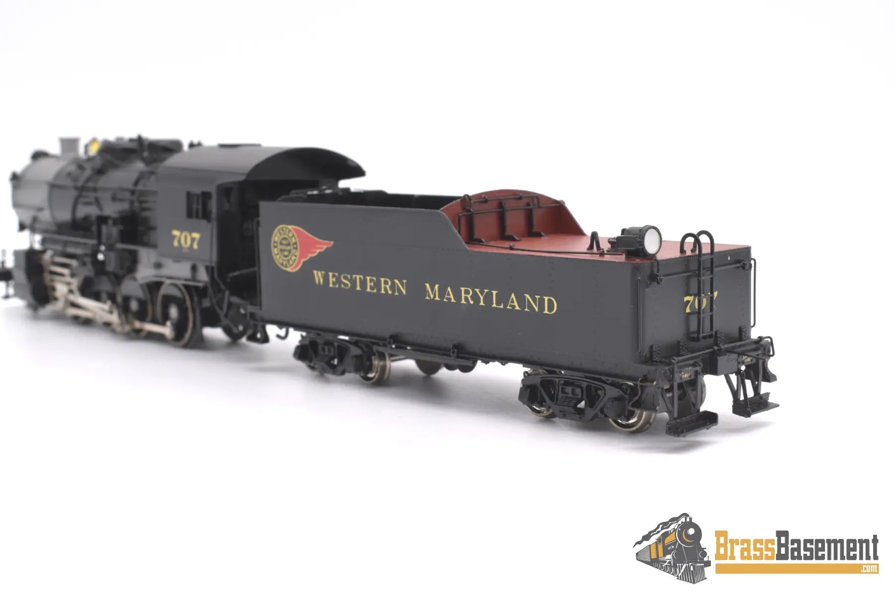 Ho Brass - Omi 1567.1 Wm Western Maryland H - 7A 2 - 8 - 0 Consolidation Factory Painted Fireball
