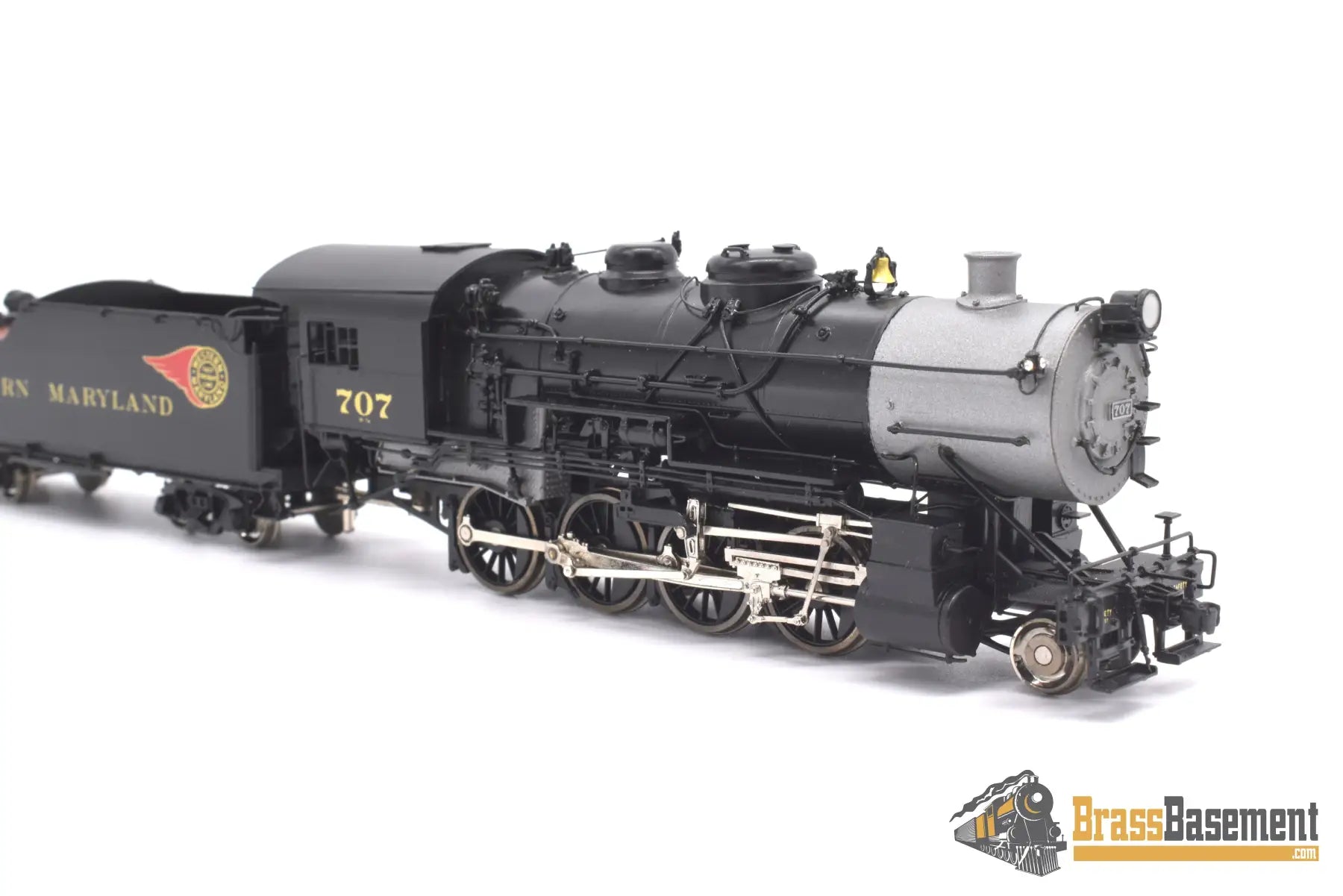Ho Brass - Omi 1567.1 Wm Western Maryland H - 7A 2 - 8 - 0 Consolidation Factory Painted Fireball