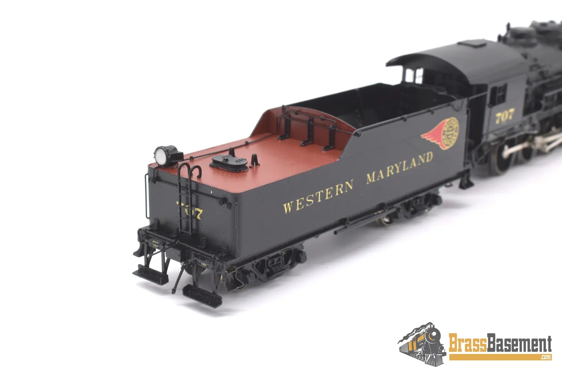 Ho Brass - Omi 1567.1 Wm Western Maryland H - 7A 2 - 8 - 0 Consolidation Factory Painted Fireball