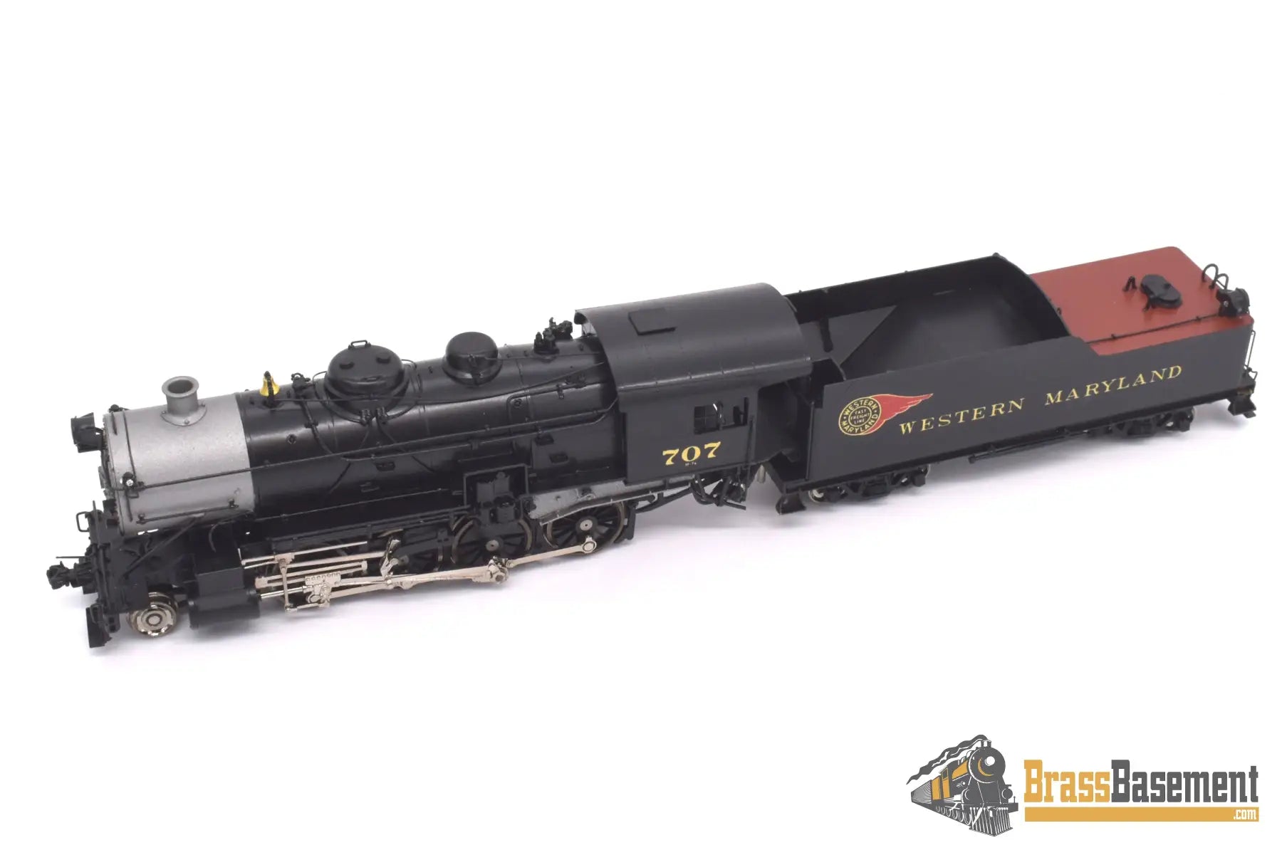 Ho Brass - Omi 1567.1 Wm Western Maryland H - 7A 2 - 8 - 0 Consolidation Factory Painted Fireball