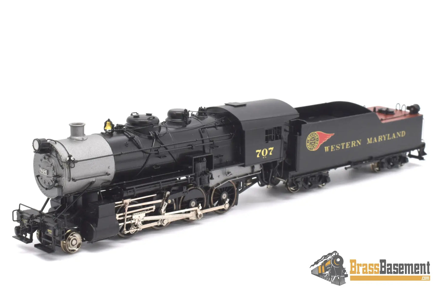 Ho Brass - Omi 1567.1 Wm Western Maryland H - 7A 2 - 8 - 0 Consolidation Factory Painted Fireball