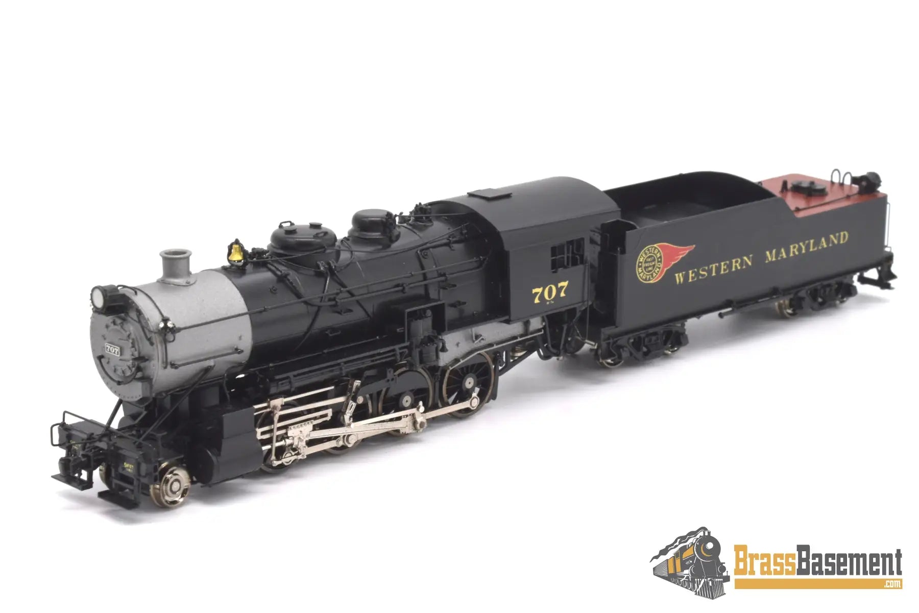 Ho Brass - Omi 1567.1 Wm Western Maryland H - 7A 2 - 8 - 0 Consolidation Factory Painted Fireball