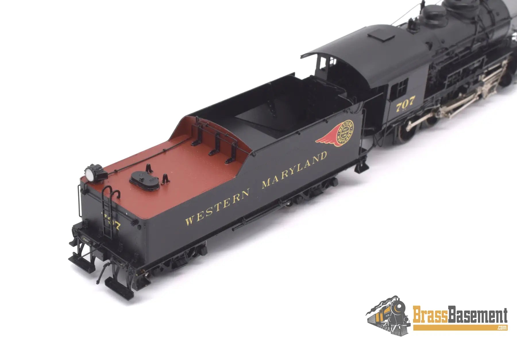 Ho Brass - Omi 1567.1 Wm Western Maryland H - 7A 2 - 8 - 0 Consolidation Factory Painted Fireball