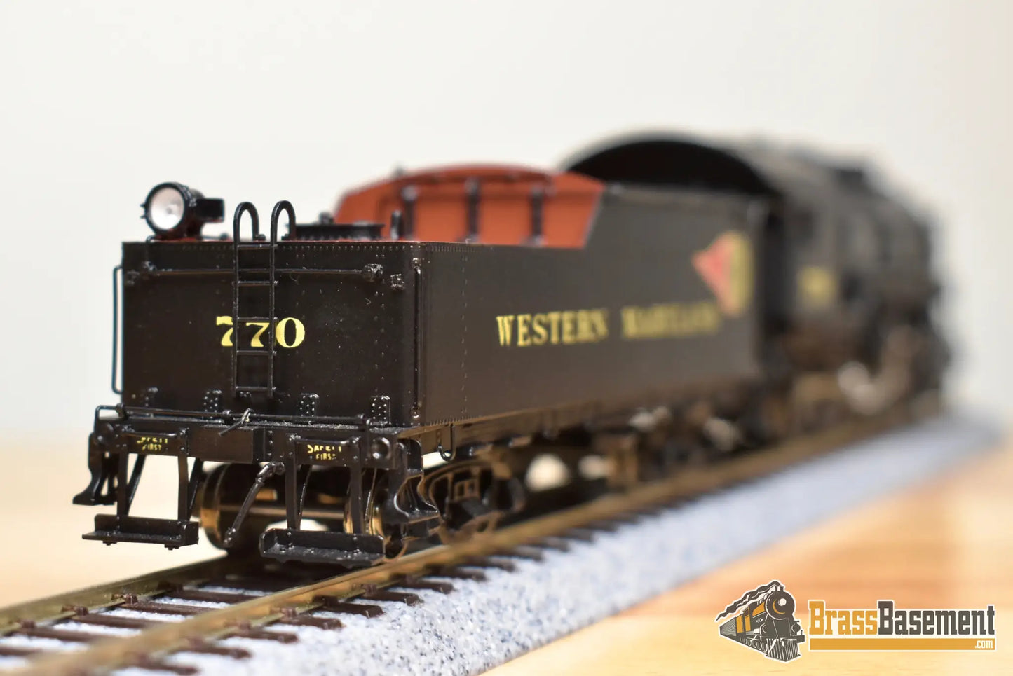 Ho Brass - Omi 1569.1 Wm Western Maryland H-8 2-8-0 Consolidation #770 F/P Fireball Steam