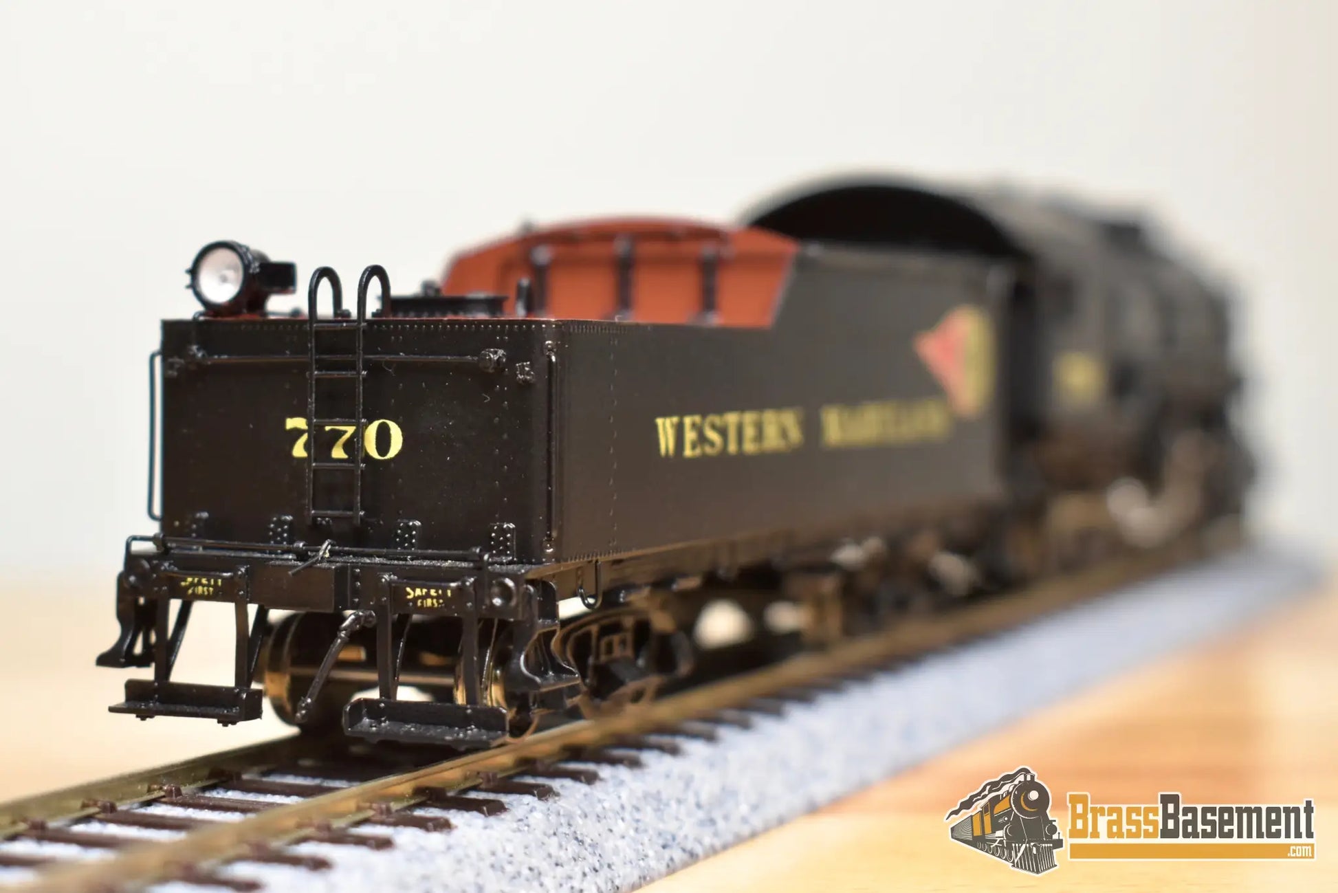 Ho Brass - Omi 1569.1 Wm Western Maryland H-8 2-8-0 Consolidation #770 F/P Fireball Steam