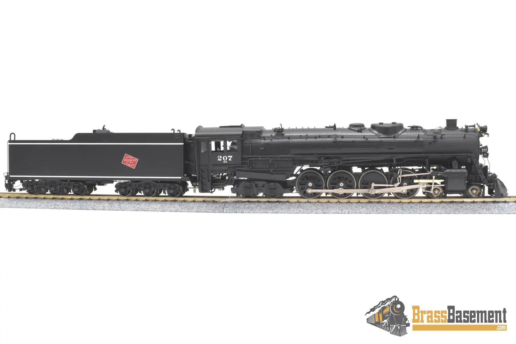 Ho Brass - Omi 1586.1 Milwaukee Road ’S2A’ 4 - 8 - 4 Northern #207 Factory Paint Steam