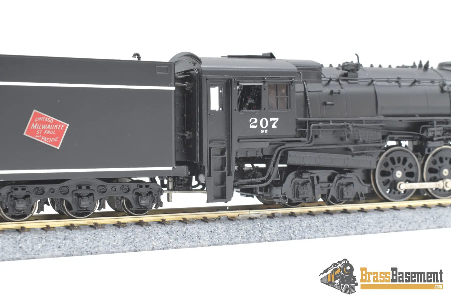 Ho Brass - Omi 1586.1 Milwaukee Road ’S2A’ 4 - 8 - 4 Northern #207 Factory Paint Steam